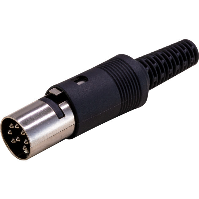 PD6113 8 PIN DIN LINE PLUG 45? PIN SPACING PP-0312