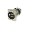 PF0510 NAUSB-W USB PANEL MOUNT SOCKET REVERSIBLE USB A/B NEUTRIK NEUTRIK NAUSB-W