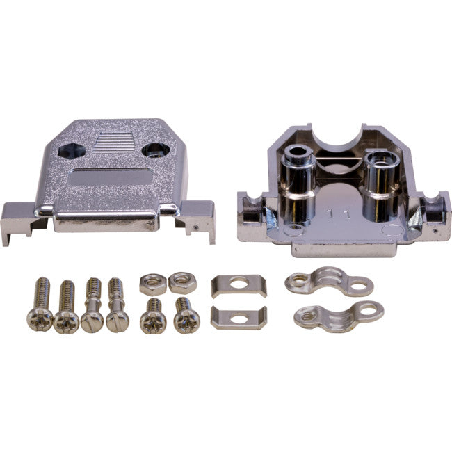 PJ5417 DB15 WAY D RANGE COVER CHROME BACKSHELL D-137