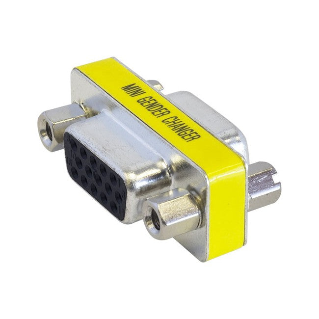 PJ7017 HD15 PIN VGA SOCKET TO SOCKET HIGH DENSITY GENDER BENDER N-1229 (N-1276)