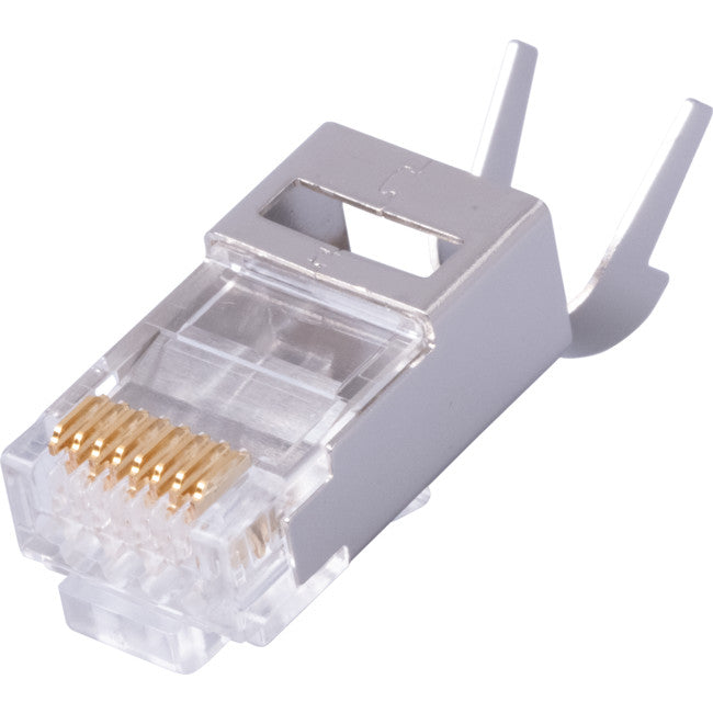 T3SPSC6G1.2 50PK STP CAT6/6A SNAP PLUG SHIELDED EXT GROUND 2PC 1.2MM T3 SP-STP-Q12X-50AP