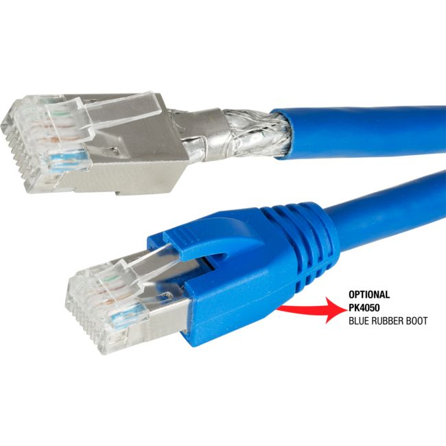 PK3940 SSTP CAT6 8P8C MODULAR PLUG SOLID SHIELDED RJ45 DOSS