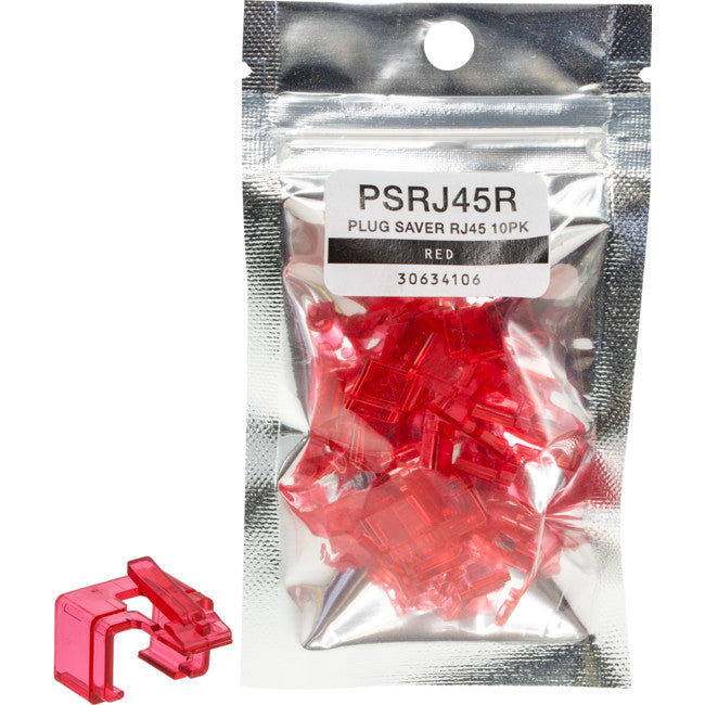 PSRJ45R PLUG SAVER RJ45 10PK RED T3