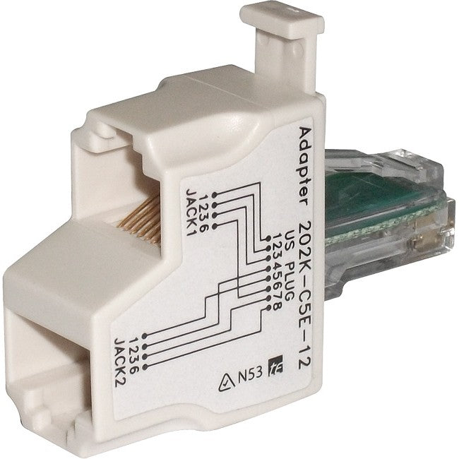 PK4540 RJ45 DATA / DATA LINE SPLITTER 1X RJ45 PLUG TO 2X RJ45 SOCKET P2334