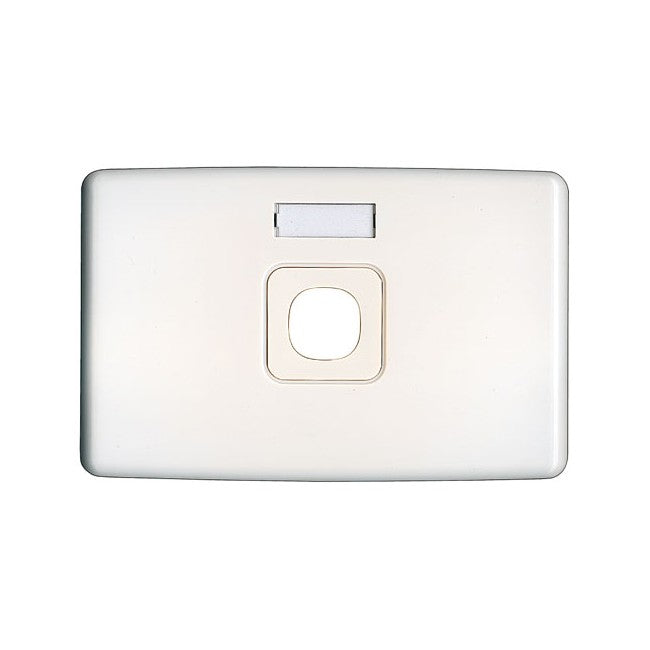PK4551 1 GANG NAME WALL PLATE ID TAG STANDARD DESIGN TE FMP188SP/WHT