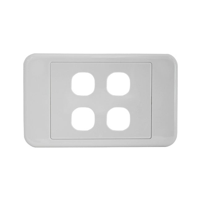 PK4586 4 GANG WALL PLATE SUITS CLIPSAL 2000 PRO2 05DWP04
