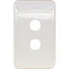 PK4592 2 GANG WALL PLATE WHITE CLIPSAL 2000 SERIES CLIPSAL CLI2032VHWE