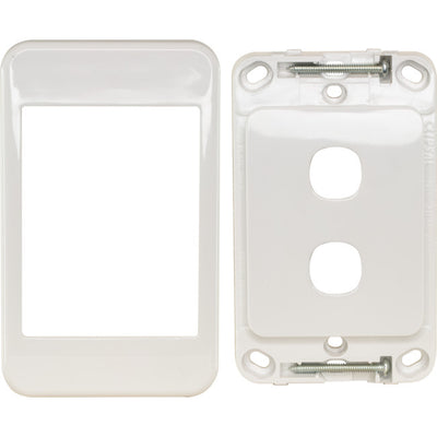 PK4592 2 GANG WALL PLATE WHITE CLIPSAL 2000 SERIES CLIPSAL CLI2032VHWE