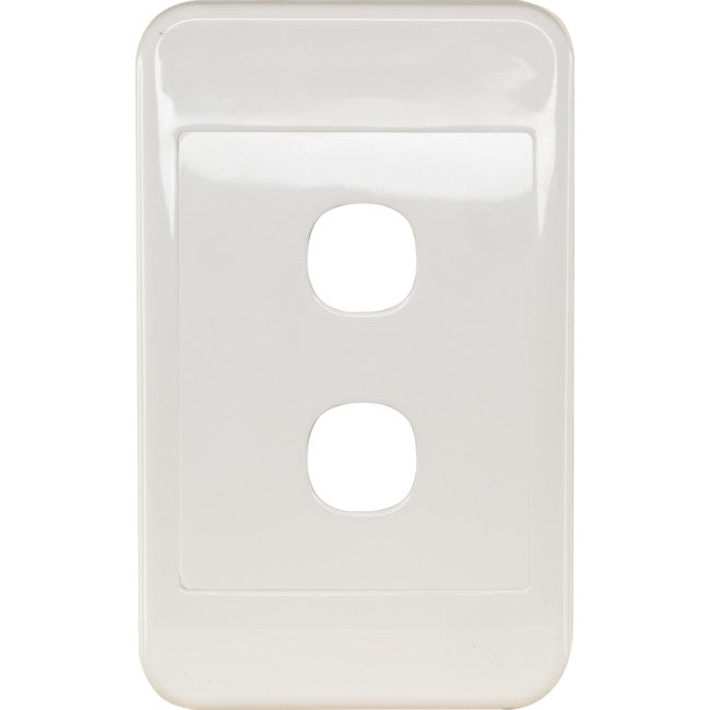 PK4592 2 GANG WALL PLATE WHITE CLIPSAL 2000 SERIES CLIPSAL CLI2032VHWE