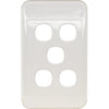 PK4595 5 GANG WALL PLATE WHITE CLIPSAL 2000 SERIES CLIPSAL CLI2035VHWE