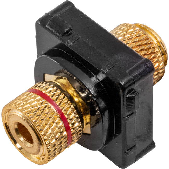 PK4661 - RED SPEAKER TERMINAL ON BLACK INSERT - TO SUIT CLIPSAL