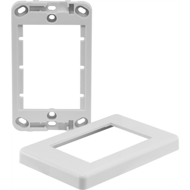 MW13FR MODULAR WALL PLATE FRAME CLIPSAL STYLE FITS 3 MODULES PRO2