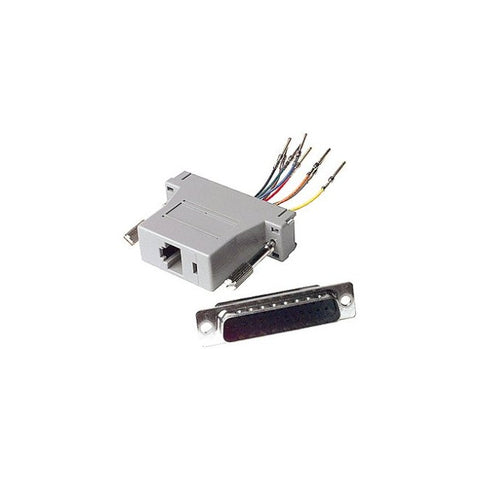 PK6001 DB25 PIN PLUG TO RJ45 SOCKET 8P/8C N-1329
