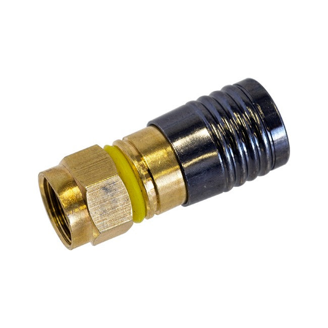 PR0984 GOLD 'F' COMPRESSION PLUG TO SUIT RG6QUAD