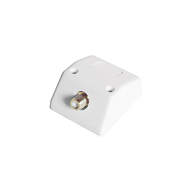 PR2805 SURFACE MOUNT TV OUTLET 'F' SOCKET TO 'F' SOCKET