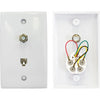 PR3870 TV WALL PLATE WITH TELEPHONE 6P4C- 'F' SOCKET TO 'F' SOCKET PRO2
