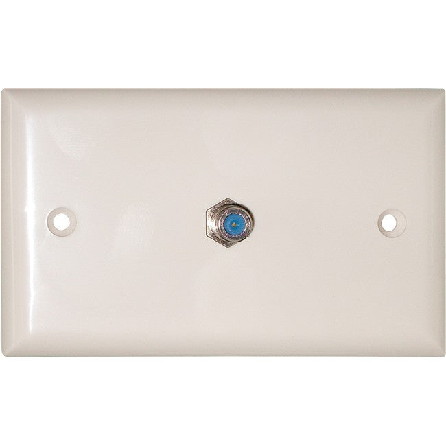 PR3886 SINGLE 'F' SOCKET WALL PLATE FOXTEL BRANDED & APPROVED FMP1F-FX