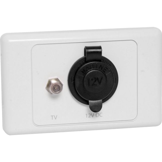 L1036 ANTENNA AND POWER WALL PLATE CARAVAN L1036