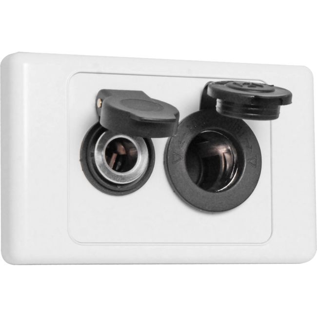 L1041 CARAVAN 12V WALL PLATE MERIT AND ACCESSORY SOCKETS L1041