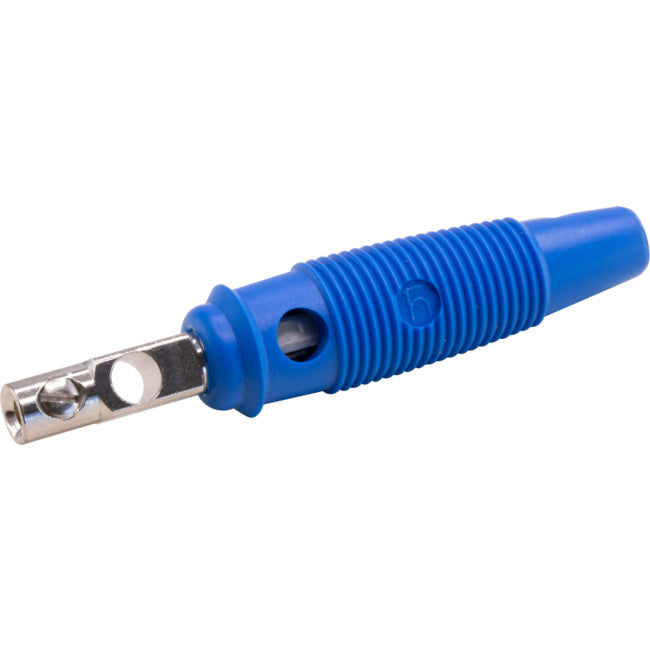 PW1703 4MM HIRSCHMANN BANANA PLUG PLASTIC - BLUE HIRSCHMANN 930-058-102