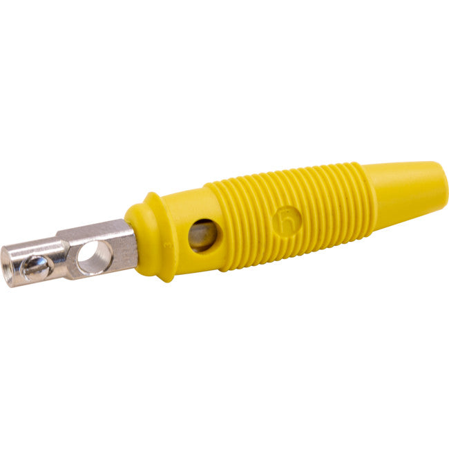 PW1704 4MM HIRSCHMANN BANANA PLUG PLASTIC - YELLOW HIRSCHMANN 930-058-103