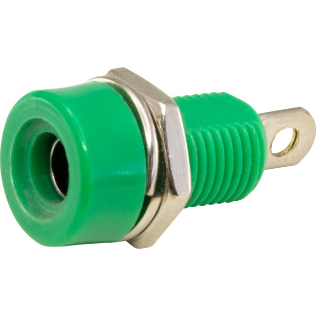 PW2705 4MM BANANA SOCKET GREEN EW-1053 GREEN
