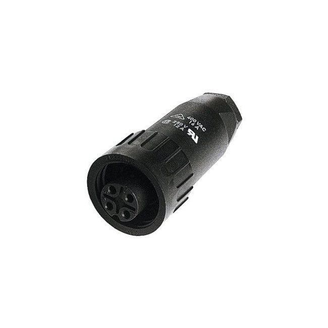 PW4354 - 4 PIN IP67 POWER LINE SOCKET - WEATHER PROOF AMPHENOL - AMPHENOL