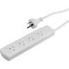 PB40 4 WAY POWER BOARD WHITE WITH OVERLOAD PROTECTION DOSS
