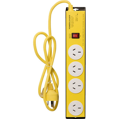L54185 4 WAY METAL POWERBOARD HEAVY DUTY POWERTOUGH POWERLEADER L54185