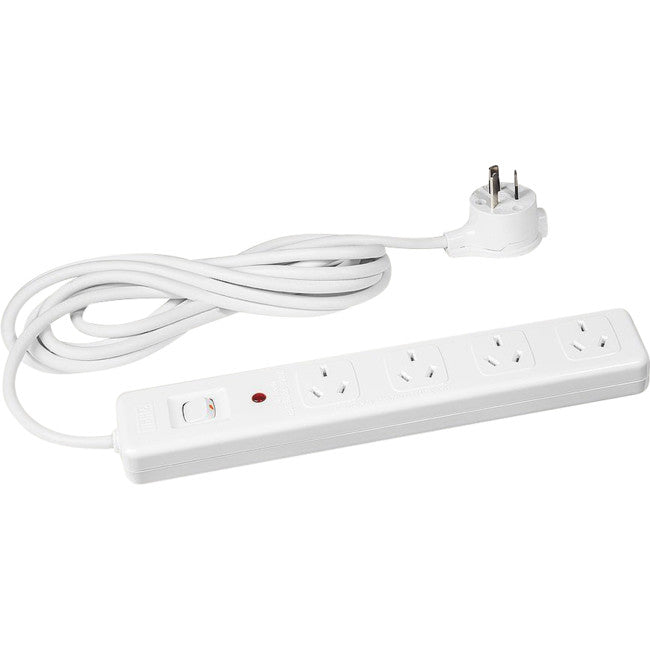 D105MS4WE 4 WAY MASTER SWITCH POWERBOARD SURGE PROTECTED - HPM HPM D105MS4WE