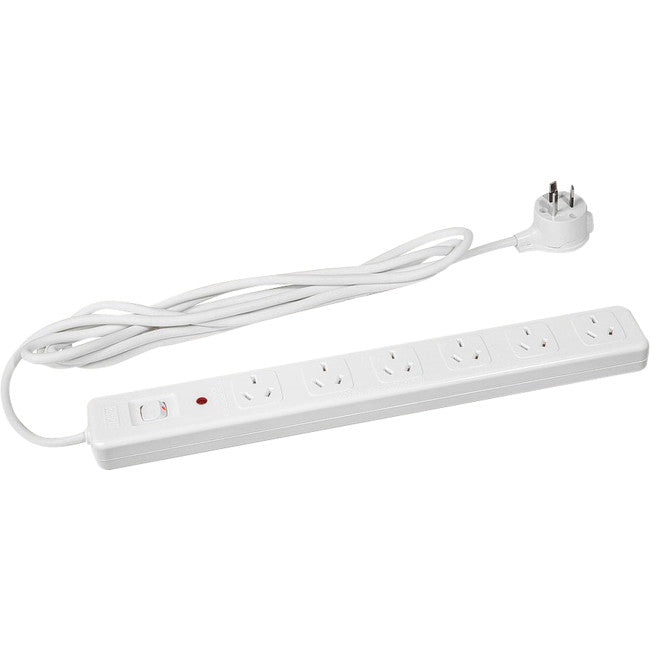 D105MS6WE 6 WAY MASTER SWITCH POWERBOARD SURGE PROTECTED - HPM HPM D105MS6WE