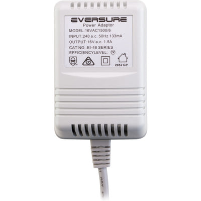 AC1615 - 16V AC 1.5A POWER SUPPLY - SUITS ALARM PANELS BARE WIRE - 16VAC - EVERSURE