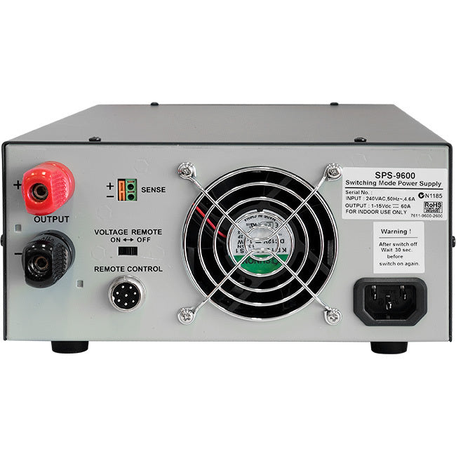 SPS9600G 60AMP 1-15V DC POWER SUPPLY BENCH TOP DARK GREY MANSON SPS9600 DARK GREY