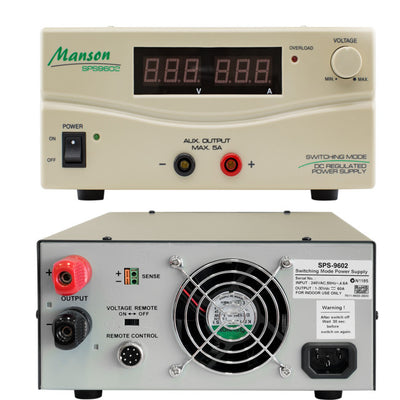 SPS9602G 1-30V 30A DC POWER SUPPLY SWITCHMODE BENCH TOP DARK GREY MANSON SPS9602