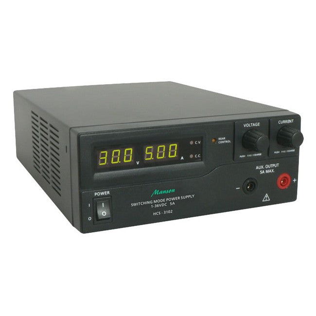 HCS3102G 1-36VDC 5A REMOTE PROGRAMMABLE SWITCHMODE POWER SUPPLY MANSON HCS3102