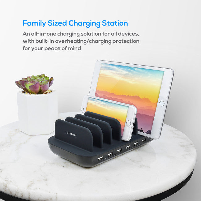 MBCHGR7U 7 PORT USB CHARGER AND HOLDER 60W USB-C GORILLA MBEAT MB-CHGR-7U