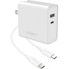 60WUCWC 60W DUAL PORT WALL CHARGER USB-C AND USB-A INCL 1.5M USB-C LEAD + TRAVEL ADAPTERS CYGNETT 33774614
