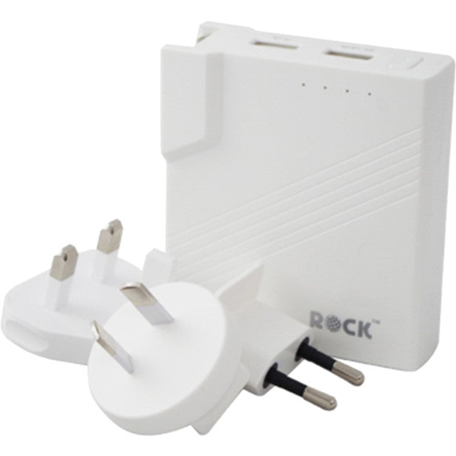 AA6005 USB WALL CHARGER POWER BANK US/AU/EU/UK TRAVEL ADAPTERS ROCK ROCK-AA6055