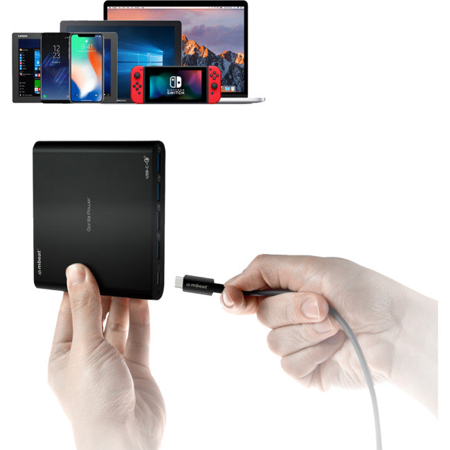 PD80 USB-C PD USB-A QUICK CHARGER POWER DELIVERY2.0 QUALCOMM3.0 MBEAT MB-CHGR-PD80