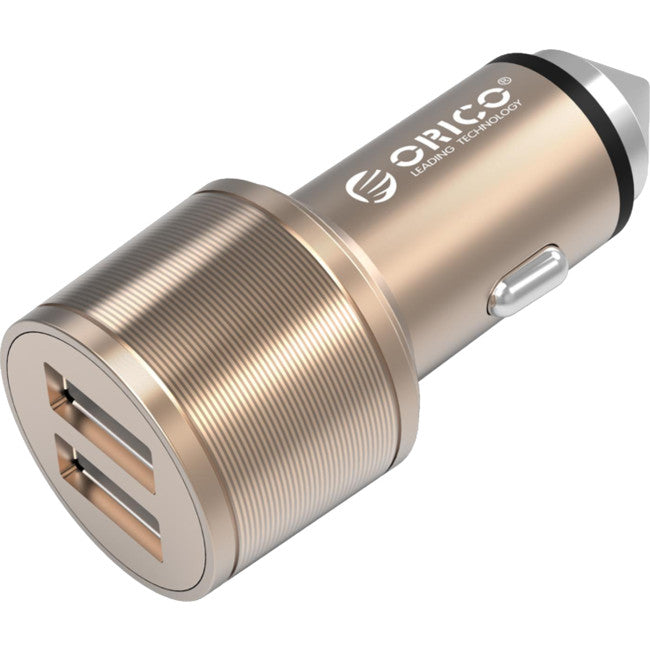 UCI2UGD 15.5W DUAL USB CAR CHARGER GOLD ORICO ORC-UCI-2U-GD