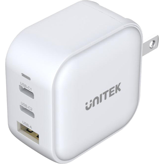 P1108AWH TRAVEL GaN 66W USB CHARGER WHITE UNITEK P1108AWH