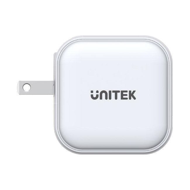 P1108AWH TRAVEL GaN 66W USB CHARGER WHITE UNITEK P1108AWH