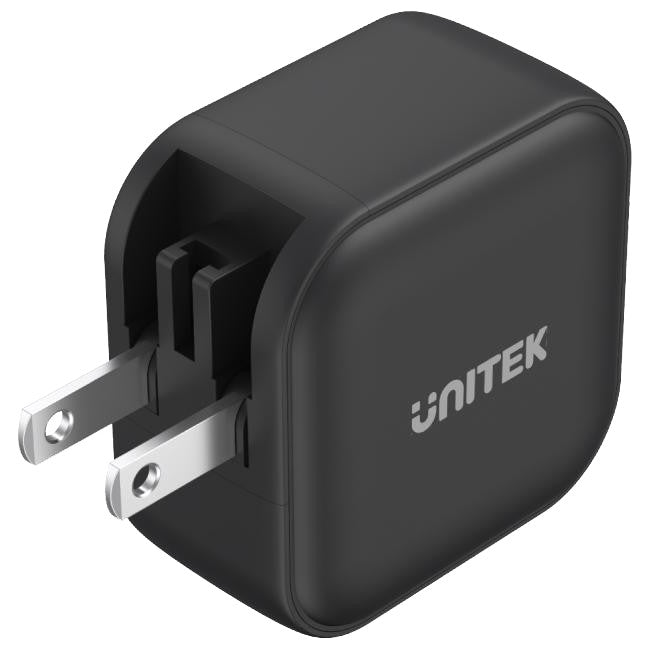 P1108ABK TRAVEL GaN 66W USB CHARGER BLACK UNITEK P1108ABK