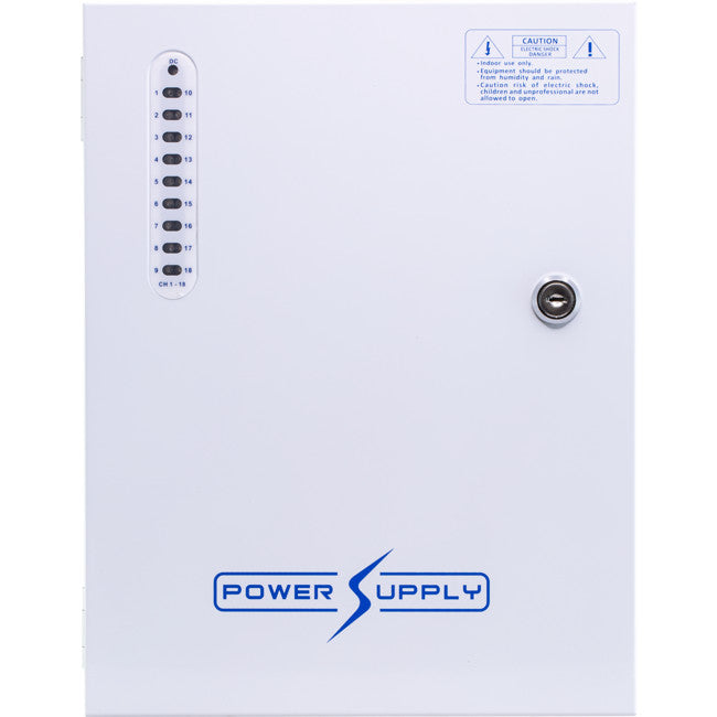 PWU1812W20 18 WAY 12V DC 20A POWER SUPPLY WITH UPS PFC SURGE PROTECTION DOSS KAS-DC121820B