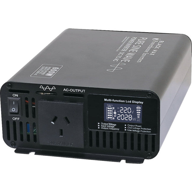 M8062 600W 12VDC TO 240VAC INVERTER TRUE SINE WAVE POWERHOUSE 33779004