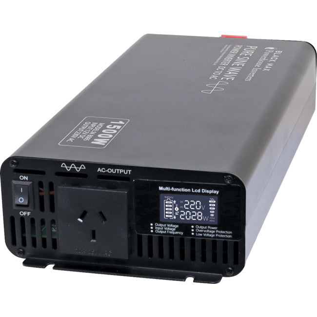 M8065 1500W 12VDC TO 240VAC INVERTER PURE SINE WAVE POWERHOUSE 33779008