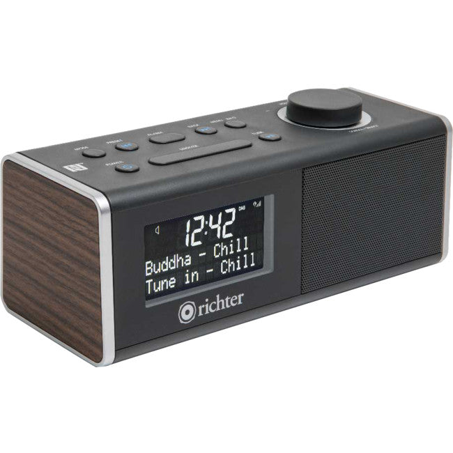 RR40WAL DIGITAL DAB+ ALARM CLOCK RADIO WALNUT BLUETOOTH/ NFC RICHTER RICHTER WAKE RR40WAL