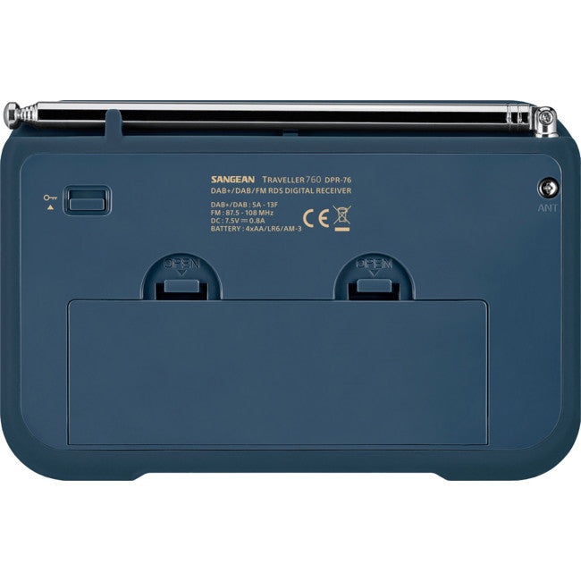 DPR76IB DAB+ / FM PORTABLE RADIO INK BLUE SANGEAN DPR76-IB
