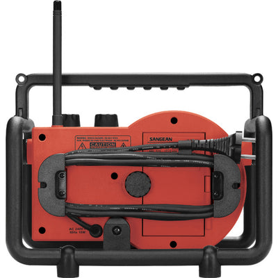 TBOXR AM/ FM TOUGH BOX UTILITY RADIO RED TRADESMAN PROOF - SANGEAN SANGEAN TOUBOXR