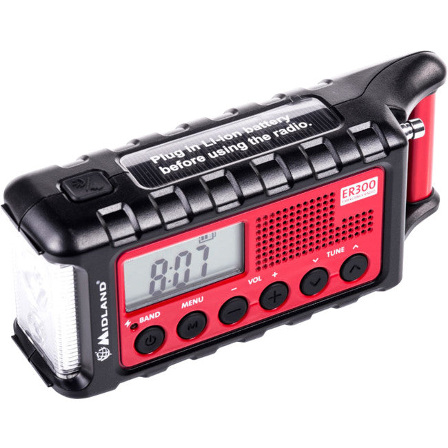 ER300 - EMERGENCY CRANK AM/FM RADIO - TORCH AND PORTABLE POWERBANK - MIDLAND